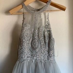 Gray beaded dress